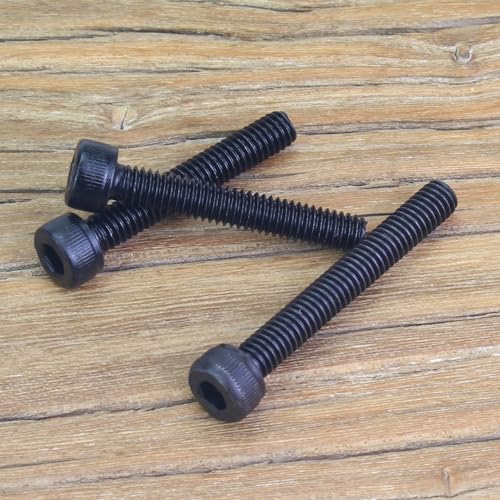 55 Pieces M4 x 25mm Socket Head Cap Screws, Thread Pitch 0.7mm, Sutemribor M4 Black Screws, 12.9 Grade Alloy Steel, Black Oxide Finish, Fully Threaded - size: M4 x 25mm, style: Socket Head