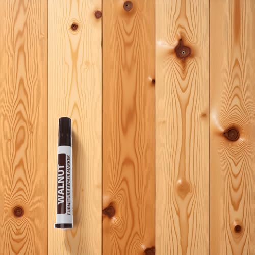 1Pc Furniture Repair Wood Cabinet Floor Touch Up Markers Scratch Filler Remover - Mahogany Wood Polish and Care Wood Floor Markers 95) (Walnut)