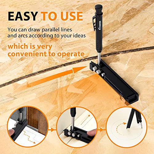 Saker Multi-function Scribing Tool,Aluminum Alloy Scribe Tool