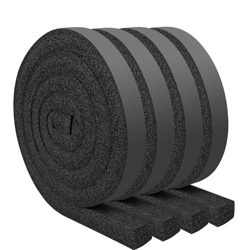 Yotache Open Cell Foam Air Conditioner Insulation Seal Strip 4 Pcs 1"x1" - size: 1"x1"x26FT