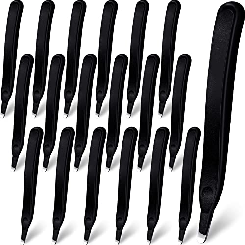 Crtiin 24 Pcs Magnetic Staple Remover Puller Bulk,Black - color: Black