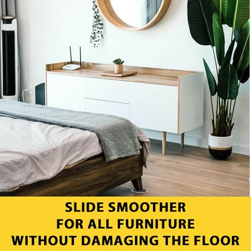 8 Pieces Furniture Sliders, 9 1/2" Sliders for Carpet Hardwood Floors Large Heavy Furniture, Reusable Heavy-Duty Gliders Movers Plastic Moving Pads Protectors (8 PCS 9 1/2" Beige) - size: 8 PCS 9 1/2" Beige