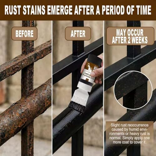 Black Touch Up Paint for Metal，2-in-1 Rust Converter，6.35 Fl oz - color: Metallic Black