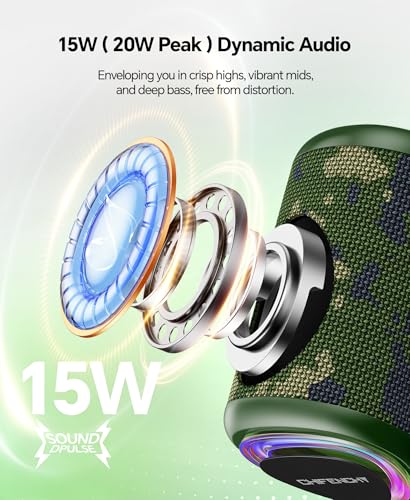 Portable Bluetooth Speaker Beach Essentials: IPX5 Waterproof for Outdoor - color: Camo