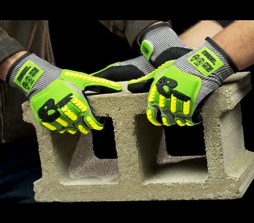 MAGID T-REX ANSI A5 Lightweight Sandy Nitrile Palm Coated Impact Gloves, 1 Pair, Size 12/3XL, TRX441 - size: 12/XXXL, style: 1 Pair