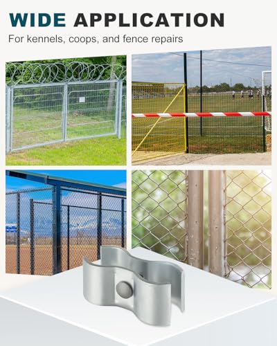 20 Sets 1-5/8 inch Dog Kennel Clamps for OD Round Pipe - size: 20 Sets-1-5/8 inch