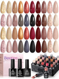 Beetles Fall Gel Nail Polish Set, 20 Colors Warm Mist Gel Polish - color: 0-0 Warm Mist