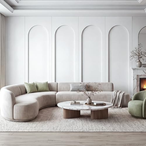 INMOZATA Arch Wainscoting Panels Kit, MDF Board and Batten Wall Panel Kit