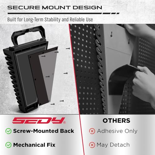 2-Piece Magnetic Wrench Organizer, 24-Slot Wrenches Holder Set with Lock Cover Metric 6–18mm & SAE 1/4-3/4", Wrench Rack Tool Trays with Carrying Handle for Wall Mount Toolbox Drawer Storage - style: 24-Slot Locking Cover / 2-Pack