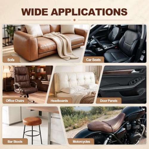 ONine Leather Repair Tape,Self Adhesive Leather Repair Patch,Leather Patches for Furniture,Sofa,Car Seats,Office Chair. Vinyl Repair Kit 3x60in (Black) - color: Black, size: 3 x 60 inches