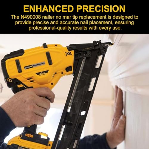 8-Pack N490008 No-Mar Tip Replacement for DeWalt 20V Finish Nailer
