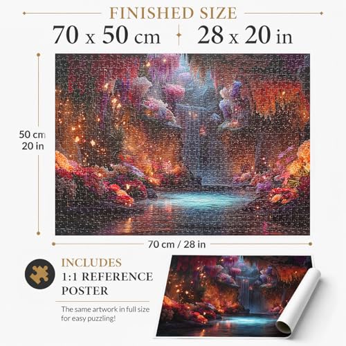 Jigsaw Puzzles for Adults 1000 Pieces Impossible Puzzle 28 x 20 inch