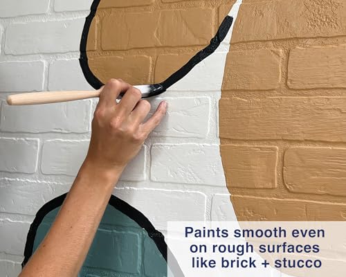 5-Piece Detail Paint Brush Set with Assorted Paint Brushes for Murals, Furniture and Home Projects, White