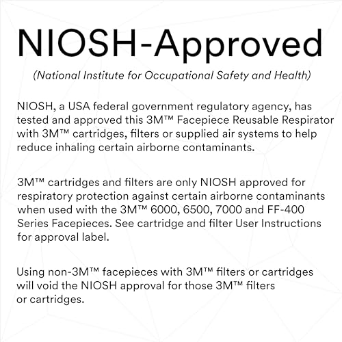 3M Reusable Respirator Half Facepiece 7502, NIOSH, Medium - size: Medium