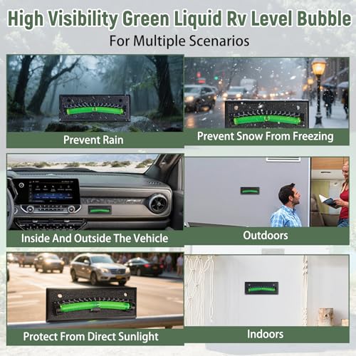 RV Bubble Level, 2 Pack, For Trailer Leveling Bubble,Indicator For Camper