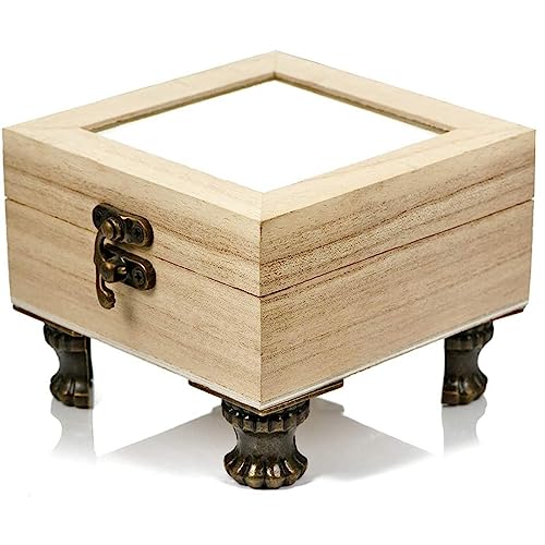 24 PCS Wood Jewelry Box Legs Feet for Antique Brass Treasure Storage Chest - color: Bronze(24pcs)