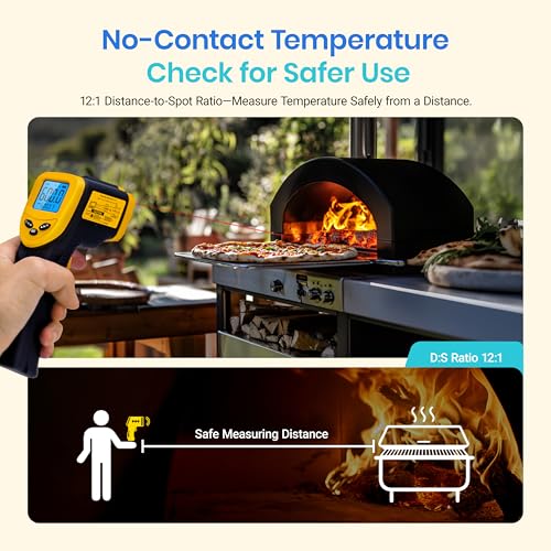 Etekcity Infrared Thermometer Laser Temperature Gun 774 - color: Light Yellow, style: Classic