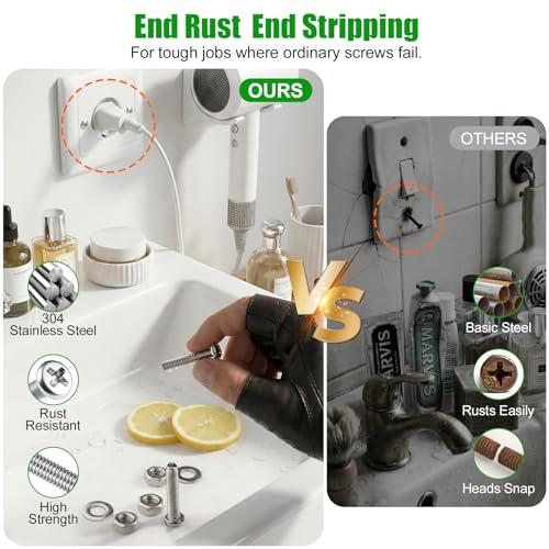 451Pcs M4 Phillips Pan Head Machine Screws Nuts Washers Set,304 SS - size: 451Pcs M4*5/6/8/10/12/16/20mm