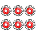4 Inch Knotted Wire Wheel Brush for 4-1/2” Angle Grinders (6 Pack) - style: 6 PACK 4" Wheel Brush
