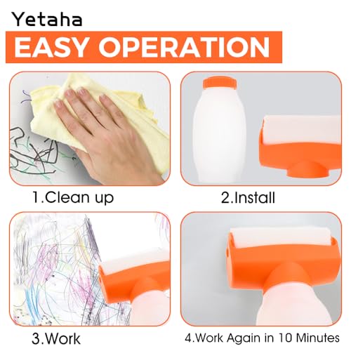 Yetaha 500ml Orange Refillable Paint Roller Kit