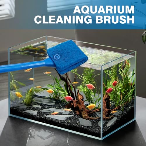 Promising Aquarium Cleaning Brush, Double Sided Sponge Fish Tank Scrubber