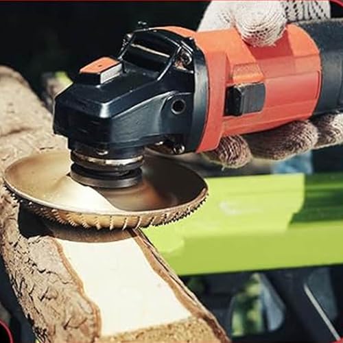 3 Piece Wood Carving Disc Set for 4 Inch Angle Grinder with 5/8" Arbor, Grinding Wheel Shaping Disc for Wood Cutting,Woodworking Attachment,Stump Grinding Tools for Cutting,Grinding,Carving - style: Style 1