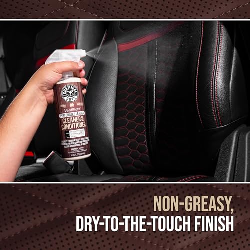 Chemical Guys, VentRight Leather Cleaner & Conditioner, Vented Seats, 16 oz - size: 16 Fl Oz (Pack of 1)