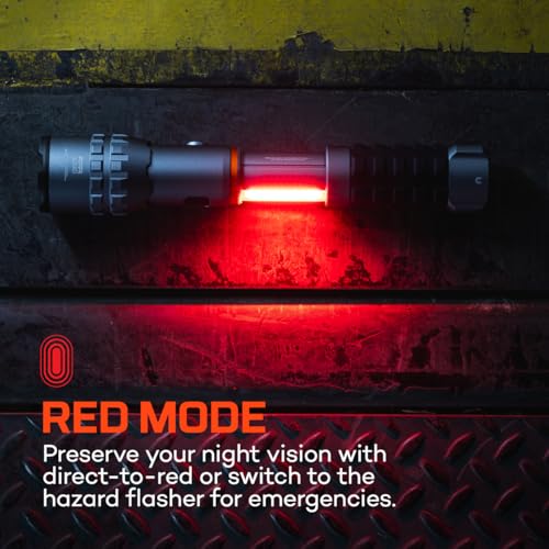 NEBO Slyde King 4K, 4000 Lumen LED Flashlight & 1000 Lumen Worklight-Gray - color: 4000 Lumens- Gray