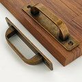 2 Pack 4 1/4 Inch 108 mm FlatCopper Cabinet Handles Aluminum Cabinet Pulls Drawer Pulls - color: FlatCopper, size: 4 1/4 Inch