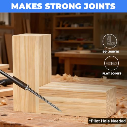 Pocket Hole Screws Assortment Kit 880Pcs, #8 Coarse Thread