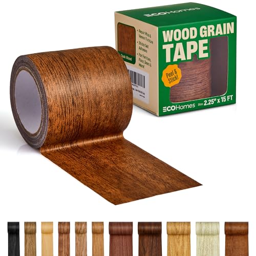 ECOHomes Wood Grain Repair Tape (Teak Wood, 2.25 Inch x 15 Feet) - color: Teak Wood, size: 2.25 Inch By 15 Ft