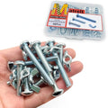 48Pack 1/4"-20 1-2Inch 3 Sizes Screw Bolts and Wing Nut Kit 24pcs Machine Screws with Round Head Phillips 24pcs Butterfly Hand Twist Tighten Nut Zinc Plated Hardware Fitting Fastenings Kit - size: Silver 48 Pack 1/4"-20 1-2Inch 3 Sizes