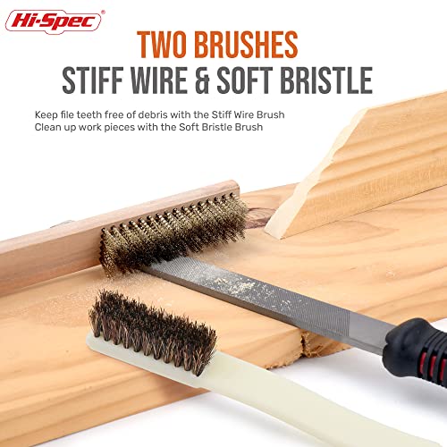 Hi-Spec Metal Hand & Needle Files Tool Kit Half Round Wood and Crafts - size: 18 pieces
