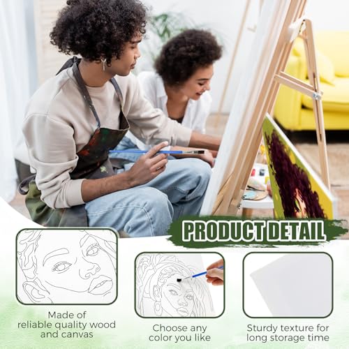 Sherr 140 Pcs 20 Set Pre Drawn Canvas Painting Kit, Cool Gentlemen and Lady - style: Cool Gentlemen and Lady