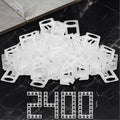 Storystore 2400pcs Tile Leveling System Clips 1/8 Inch Tile Spacers - size: 1/8 Inch 2400 Spacers