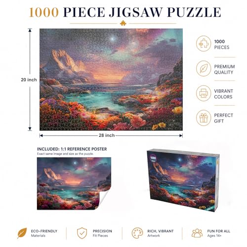 Jigsaw Puzzles for Adults 1000 Pieces Impossible Hard 28 x 20 inch