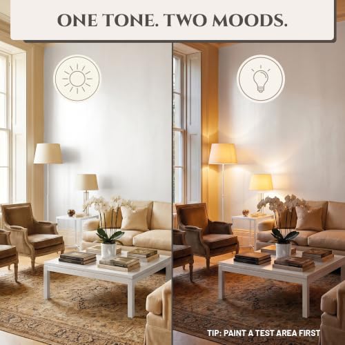 Metallic Wall Paint 67.62 fl oz - White - Stunning Metallic Shine for Stylish Interiors, Easy to Apply, Water-Based, Perfect for Creative Wall Designs & DIY Projects - color: White