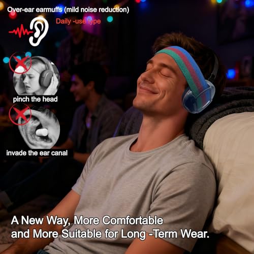 Ear Muffs Noise Reduction Sound Blocking Adults Kids Hearing Protection Sound Sensitivity Quiet Environment Relaxation