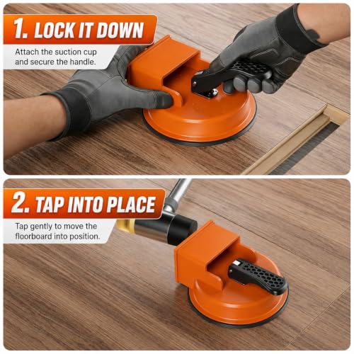 Floor Gap Fixer Tool, Plank Gap Repair Kit with Heavy Duty Suction Cup