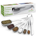 Spring Chef Nesting Stainless Steel Measuring Spoons Set of 7 with Leveler