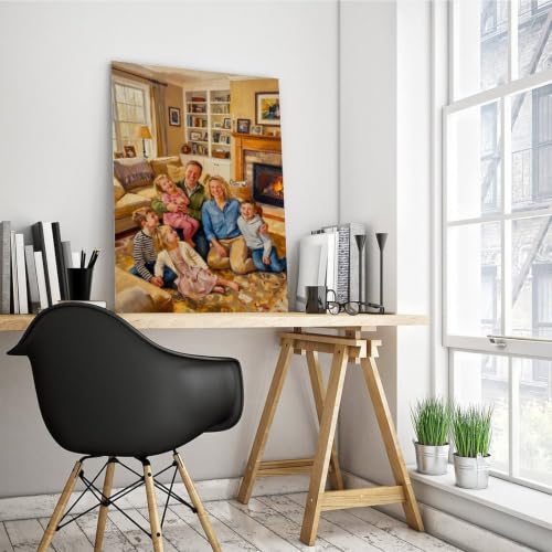 Oil Painting Style Personalized Canvas from Photo to Decor - color: Oil Painting