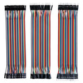 ELEGOO 120pcs Multicolored Dupont Wire M-F, M-M, F-F for Breadboard Jumper