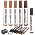 Thboxes Wood Furniture Repair Kit, 13 Pcs Markers and Wax Sticks - color: 6 Colors
