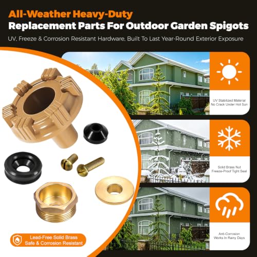 RK-14MH Outdoor Faucet Repair Kit for Woodford Model 14 & 18 Wall Hydrant - color: RK-14MH