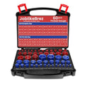 Thread Checker, 60pcs Nut and Bolt Thread Checker, 30 Inch & 30 Metric Box Set Thread Gauge, Thread Checker Standard and Metric Suitable for Size Checker of Bolts or Nuts in Narrow Areas - size: 60PCS Thread Checker