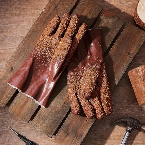 Teenyyou 4 Pairs Sewer Snake Gloves, Brown, Regular - color: Brown, size: Standard