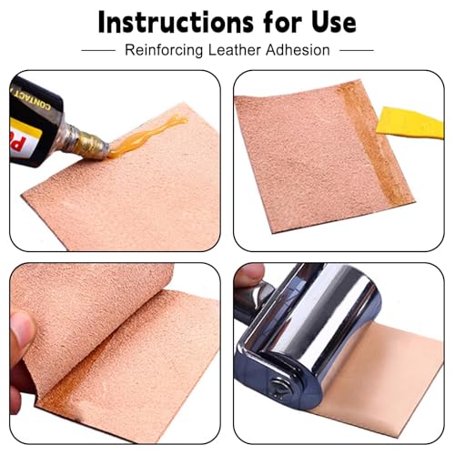 Mnuizu 26 mm+ 60mm Leather Press Edge Roller, Brayer Rollers for Crafting - color: Black, size: 26mm+60mm