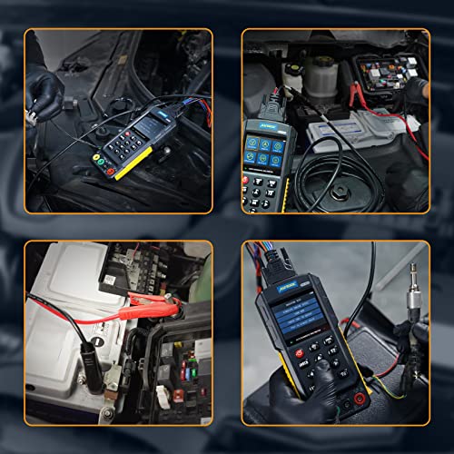 AUTOOL Multimeter Oscilloscope Automotive TRMS Digital Multimeter and Oscilloscope Kit 1000V 20A, with Test K line & CAN Bus Signal, Sensor Signal, Relay Test, Ignition Pulse Signal Test