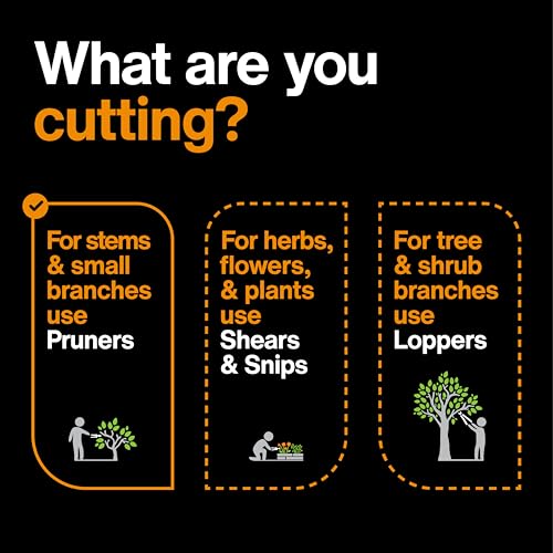 Fiskars Deluxe Forged Bypass Pruner, 3/4" Cut Capacity Garden Hand Pruners for Stems and Light Branches, Angled Cutting Head Reduces Wrist Fatigue, Precision Ground Steel Blade, Non Slip Grip - style: Deluxe Pruner