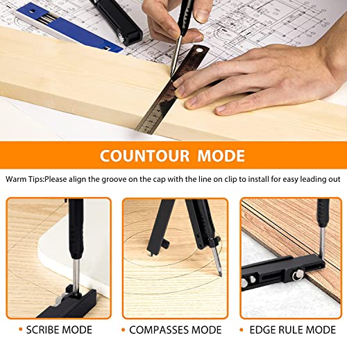 Saker Multi-function Scribing Tool,Aluminum Alloy Scribe Tool